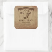 Beef Jerky Label Sticker (Tasche)