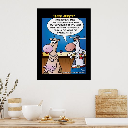 ‚Beef Jerky‘ Poster (Küche)