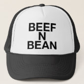 BEEF N BEAN lustiger Slogan LKW-Hut Truckerkappe (Vorderseite)