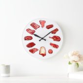 Beef o' Clock Große Wanduhr (Zuhause)