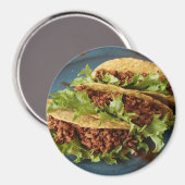 Beef Tacos Dinner Kühlschrank Magnet (Vorderseite/Rückseite)