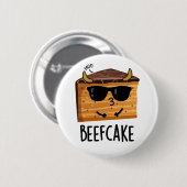 Beefcake Funny Cake Pub Button (Vorne & Hinten)
