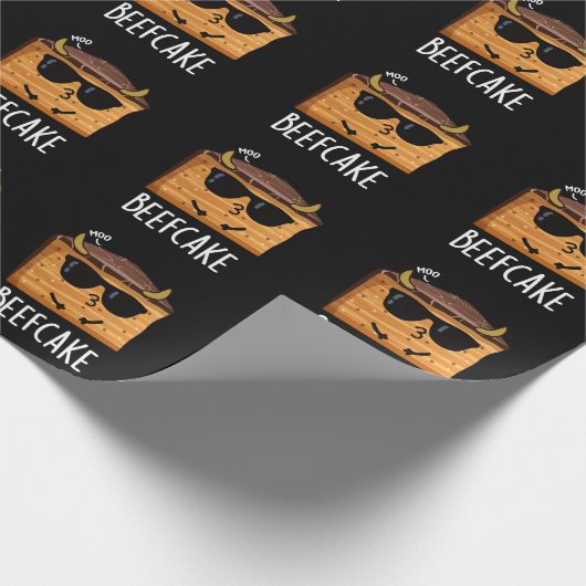Beefcake Funny Cake Pub Dark BG Geschenkpapier (Ecke)
