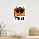 Beefcake Funny Cake Pub Poster (Küche)