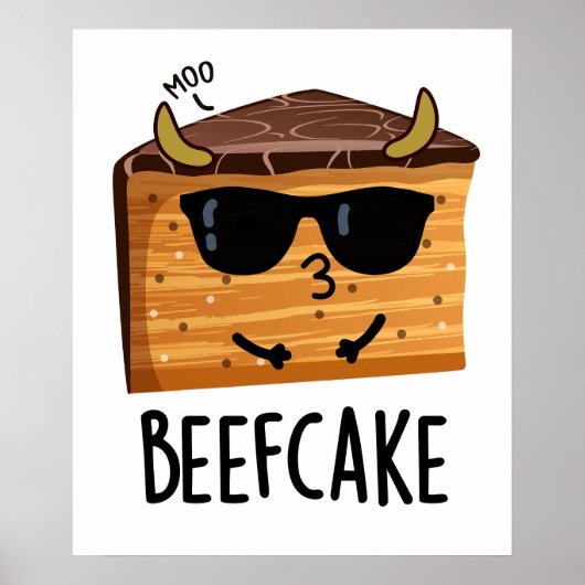 Beefcake Funny Cake Pub Poster (Vorne)
