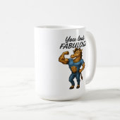 Beefcake Giraffe - Fabelhaft und geflochten Kaffeetasse (VorderseiteRechts)