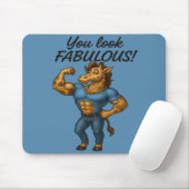 Beefcake Giraffe - Fabelhaft und geflochten Mousepad (Mit Mouse)