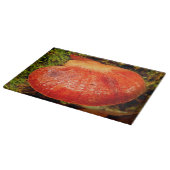 Beefsteak Fungus Glass Chopping Board Schneidebrett (Ecke)