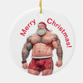 Beefy Santa Ornament - Ho! Ho! Ho! (Hinten)