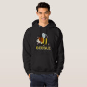 Beegle Beagle Bee  Dog Pun Cute Hoodie (Vorne ganz)