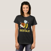 Beegle Beagle Bee Dog Pun Cute T-Shirt (Vorne ganz)