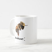 Beehaw Funny Cowboy Bee Kaffeetasse (Vorderseite Links)