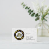 Beehive Apiary Name White Honeycomb Visitenkarte (Stehend Vorderseite)