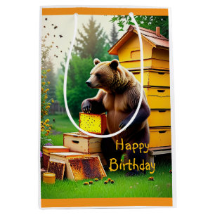 Beehive Bear Mittlere Geschenktüte