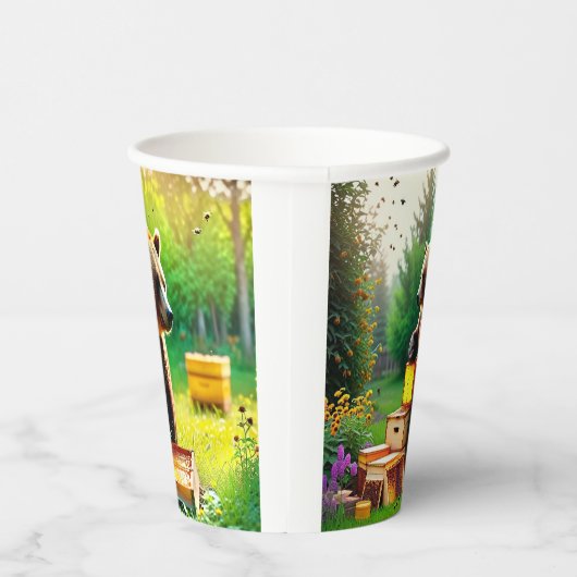 Beehive Bear Pappbecher (Rechts)