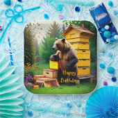 Beehive Bear Pappteller (Party)