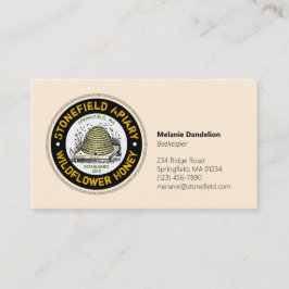 Beehive Business Name Antikes Weiß Visitenkarte