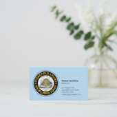 Beehive Business Name Light Blue Visitenkarte (Stehend Vorderseite)
