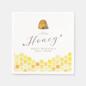 Beehive Floral Brautparty Serviette (Vorderseite)