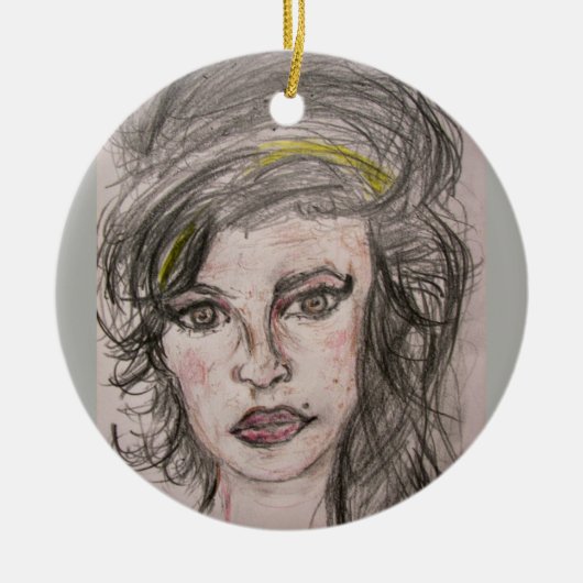 Beehive Girl Keramikornament (Vorne)