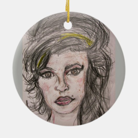 Beehive Girl Keramikornament (Hinten)