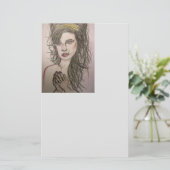 Beehive Girl Praying Briefpapier (Stehend Vorderseite)