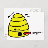 Beehive Gloryhole Postkarte (Vorne/Hinten)