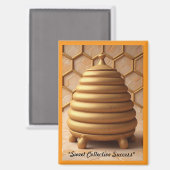 "Beehive Golden Dreams" Magnet (Vorderseite/Rückseite)