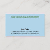 Beehive Honey Light Blue Visitenkarte (Rückseite)