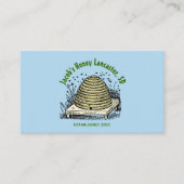 Beehive Honey Light Blue Visitenkarte (Vorderseite)