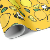 Beehive Lemonade Muster Geschenkpapier (Rolleneckpunkt)
