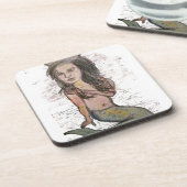 Beehive Mermaid Getränkeuntersetzer (Linke Seite)