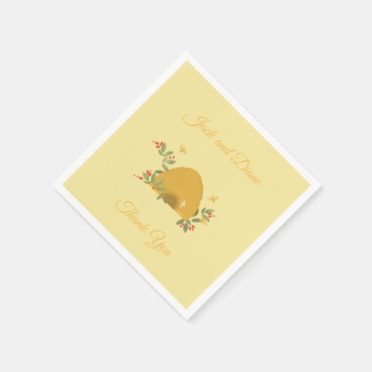 Beehive Paper Napkins Serviette (Ecke)
