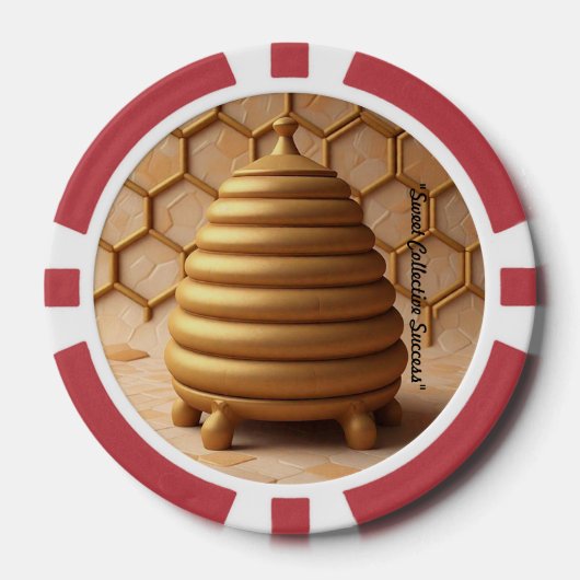 "Beehive Serenity" Pokerchips (Vorderseite)
