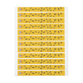 Beehive Tamper-proof Yellow Gold Honey Jar Labels (Bogen)