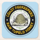 Beehive Tupelo Honey Light Blue Paper Untersetzer (Vorderseite)