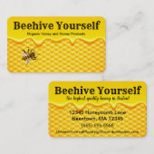 Beehive Yourself Business Card Visitenkarte (Vorne/Hinten)