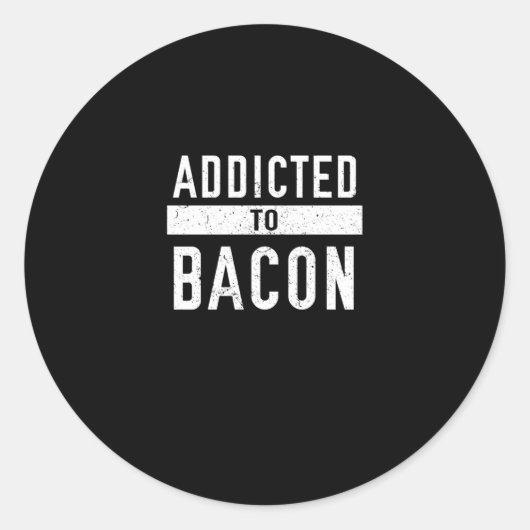 Beehrt von Bacon Funny Bacon Lover Runder Aufkleber (Vorderseite)
