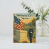 Beehrung unseres Helden-Gedenktages Feiertagspostkarte (Stehend Vorderseite)