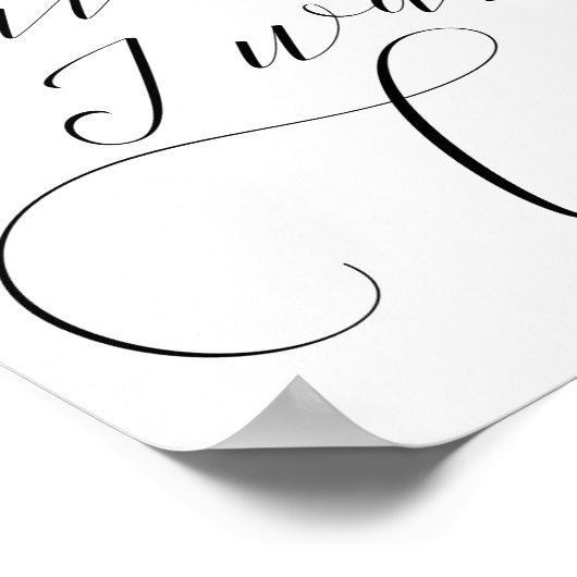 Beeil dich, ich Wollte Cake Kid Prozession Hochzei Poster (Ecke)