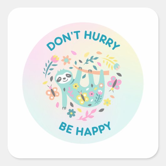 Beeil dich nicht, auf dem Pun Square Sticker zu se (Vorderseite)