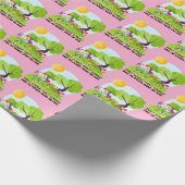 Beeil dich nicht, dufte die Blume nicht. Geschenkpapier (Ecke)