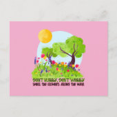 Beeil dich nicht, dufte die Blume nicht. Postkarte (Vorderseite)