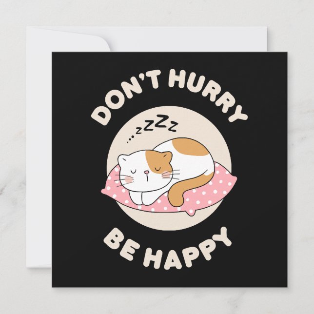 Beeil dich nicht glücklich (Vorderseite)