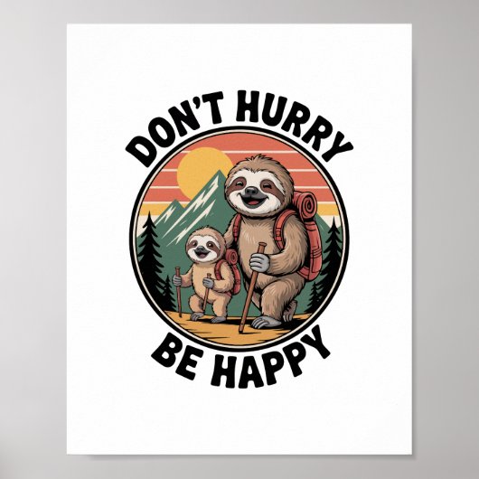 Beeil dich nicht, sei glücklich Offizielles Faulti Poster (Vorne)
