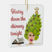 Beeilen Sie sich mit dem Weihnachtsfest im Schorns Keramikornament (Rechts)