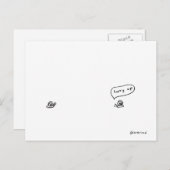 Beeilen Sie sich mit der Postkarte (Vorne/Hinten)