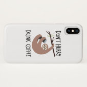 Beeilen Sie sich nicht Getränk-Kaffee Case-Mate iPhone Hülle (Rückseite (Horizontal))