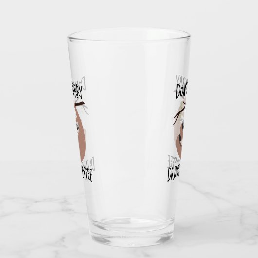 Beeilen Sie sich nicht Getränk-Kaffee Glas (Links)