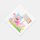 Beeilen Sie sich nie und machen Sie sich keine Sor Serviette (Ecke)